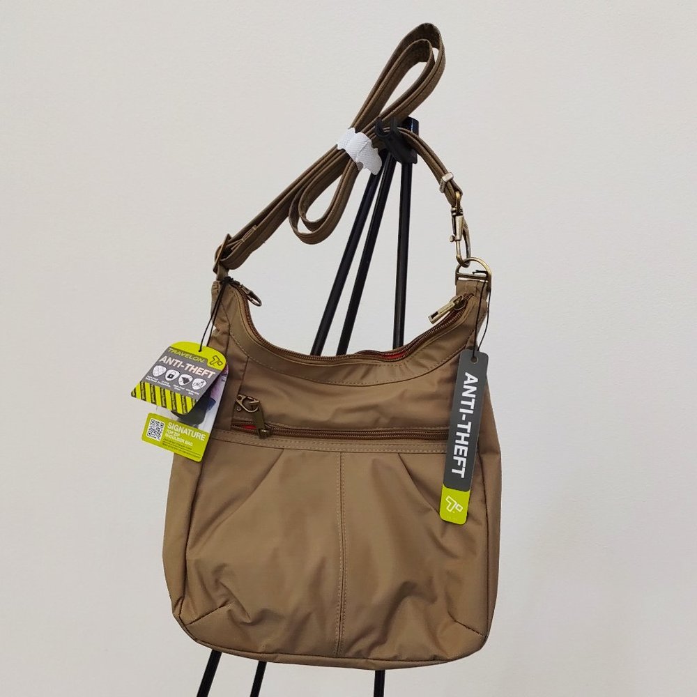 New Travelon Anti-theft Crossbody Bag Khaki